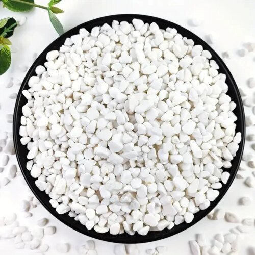 1LB/450g Crystal Pebbles, Natural Landscaping Pebbles Aquarium Gravel Polished Stone for Plants Home Decoration DIY Fish Tanks