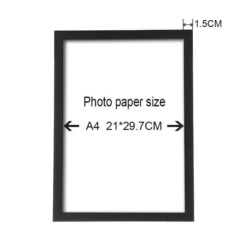 A4 black photo frame and canvas painting White sports car poster living room bedroom wall home decoration hanging painting