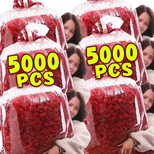 5000/100Pcs Artificial Fake Rose Petals Colorful Simulation Silk Rose Petal For Valentines Day Wedding Party Romantic Decoration