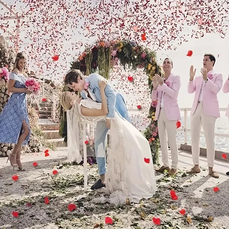 5000/100Pcs Artificial Fake Rose Petals Colorful Simulation Silk Rose Petal For Valentines Day Wedding Party Romantic Decoration 5000/100Pcs Artificial Fake Rose Petals Colorful Simulation Silk Rose Petal For Valentines Day Wedding Party Romantic Decoration