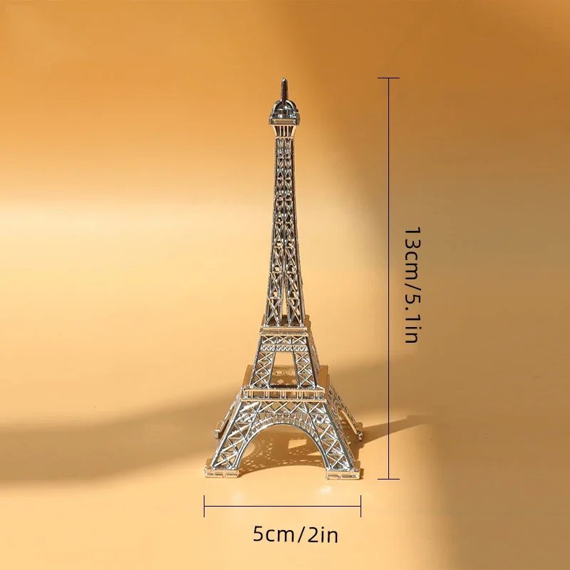 Bronze Paris Eiffel Tower Metal Crafts Home Decoration Accessories Figurine Statue Model Souvenir Home Interior Design