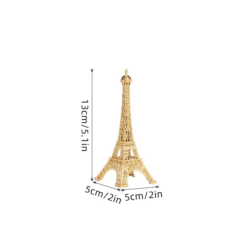 Bronze Paris Eiffel Tower Metal Crafts Home Decoration Accessories Figurine Statue Model Souvenir Home Interior Design
