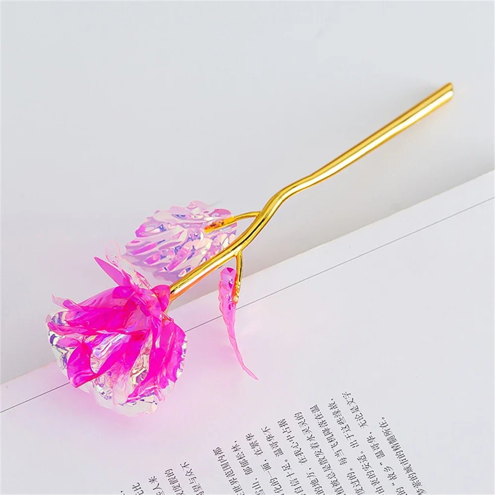 18cm 24k Golden Rose Flower Valentine Day Gift Artificial Roses Foil Rose Flowers Party Wedding Decoration Holiday Present 18cm 24k Golden Rose Flower Valentine Day Gift Artificial Roses Foil Rose Flowers Party Wedding Decoration Holiday Present