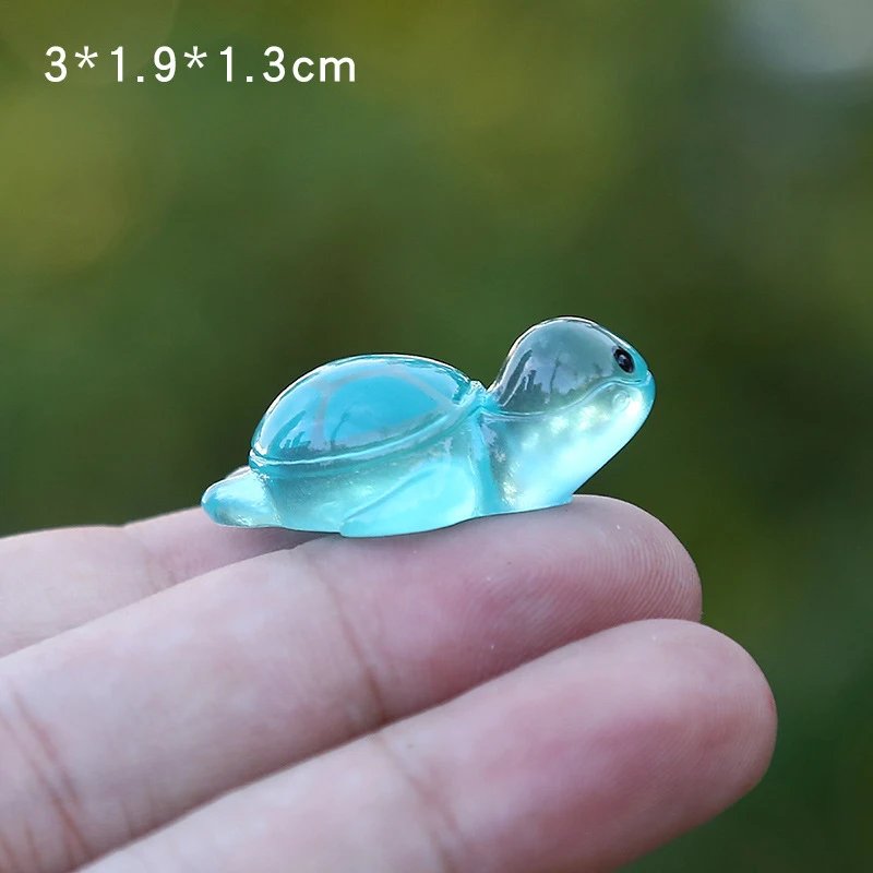 New 1PCS Colorful Luminous Mini Tortoise Micro Landscape Figure Ornament DIY Glowing Turtle Miniature Statue Potted Garden Decor New 1PCS Colorful Luminous Mini Tortoise Micro Landscape Figure Ornament DIY Glowing Turtle Miniature Statue Potted Garden Decor