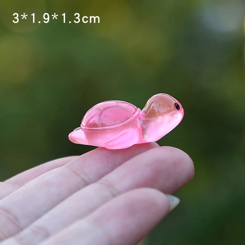 New 1PCS Colorful Luminous Mini Tortoise Micro Landscape Figure Ornament DIY Glowing Turtle Miniature Statue Potted Garden Decor New 1PCS Colorful Luminous Mini Tortoise Micro Landscape Figure Ornament DIY Glowing Turtle Miniature Statue Potted Garden Decor