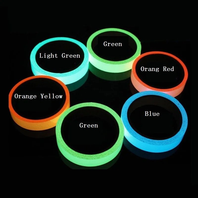 DIY Fluorescent Night Wall Sticker, Luminous Glow in the Dark, Safety Security, Home Decoration, Warning Adhesive Tape
