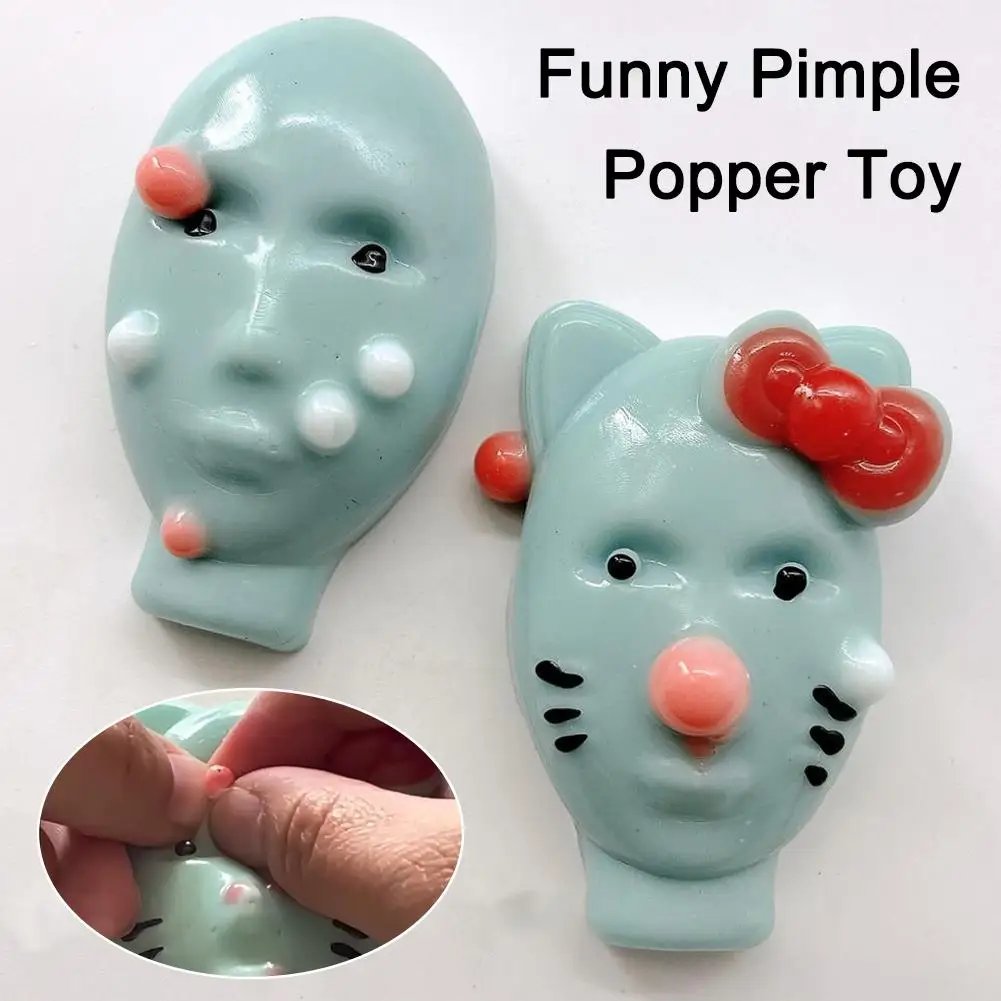 1/2/5Pcs Funny Pimple Popper Acne Relief Toy Reusable Low Rebound Decompression Toys Unique Home Decoration Friend Birthday Gift - Image 4