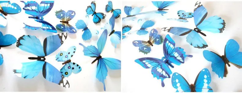 12Pcs Butterflies Wall Stickers New Year Gift Home Decorations 3D Butterfly PVC Self Adhesive Wallpaper For Living Room Decals 12Pcs Butterflies Wall Stickers New Year Gift Home Decorations 3D Butterfly PVC Self Adhesive Wallpaper For Living Room Decals