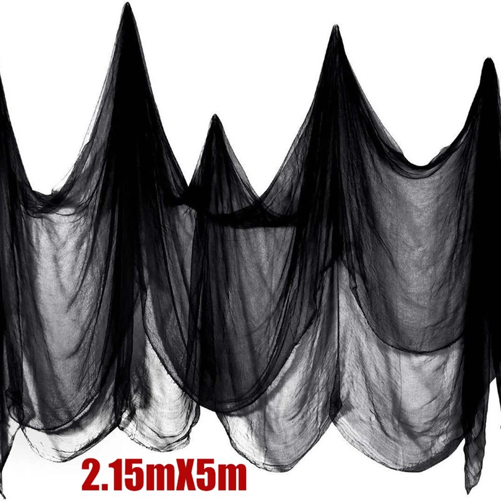 New Halloween Gauze DIY Decorations Props Black White Red Gauze Blood Stains Dyed Blood Cloth Holes In The Hanging Cloth Setting New Halloween Gauze DIY Decorations Props Black White Red Gauze Blood Stains Dyed Blood Cloth Holes In The Hanging Cloth Setting
