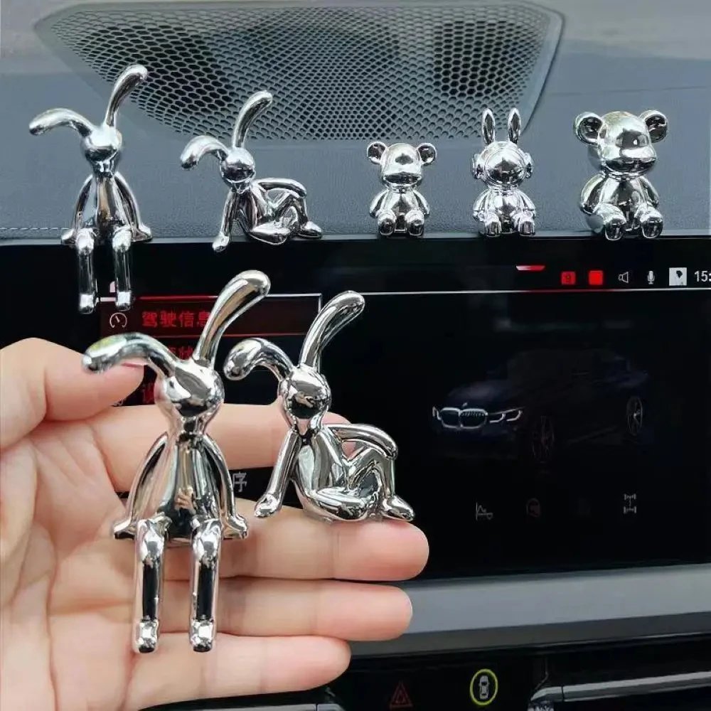 Hot Sale Long Eared Rabbit Ornaments Electroplating Interior Decoration Home Furnishings Dining Table Car Center Console Decor Hot Sale Long Eared Rabbit Ornaments Electroplating Interior Decoration Home Furnishings Dining Table Car Center Console Decor