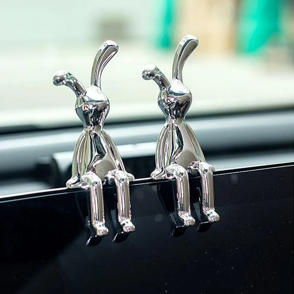 Hot Sale Long Eared Rabbit Ornaments Electroplating Interior Decoration Home Furnishings Dining Table Car Center Console Decor - Image 4