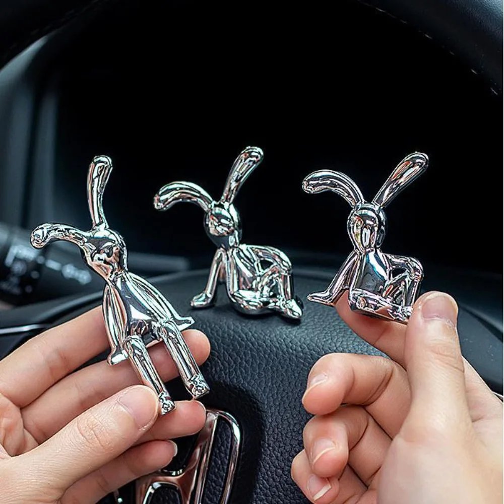 Hot Sale Long Eared Rabbit Ornaments Electroplating Interior Decoration Home Furnishings Dining Table Car Center Console Decor Hot Sale Long Eared Rabbit Ornaments Electroplating Interior Decoration Home Furnishings Dining Table Car Center Console Decor