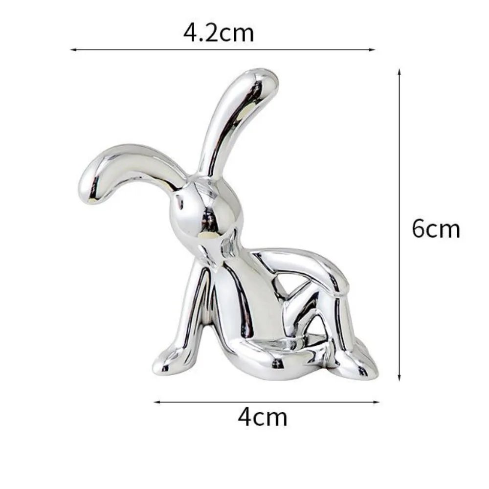 Hot Sale Long Eared Rabbit Ornaments Electroplating Interior Decoration Home Furnishings Dining Table Car Center Console Decor Hot Sale Long Eared Rabbit Ornaments Electroplating Interior Decoration Home Furnishings Dining Table Car Center Console Decor