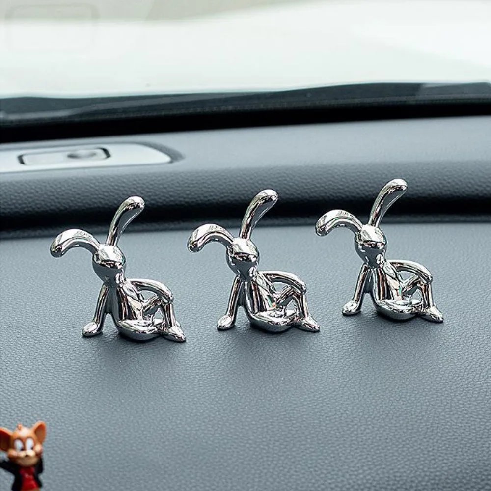 Hot Sale Long Eared Rabbit Ornaments Electroplating Interior Decoration Home Furnishings Dining Table Car Center Console Decor Hot Sale Long Eared Rabbit Ornaments Electroplating Interior Decoration Home Furnishings Dining Table Car Center Console Decor