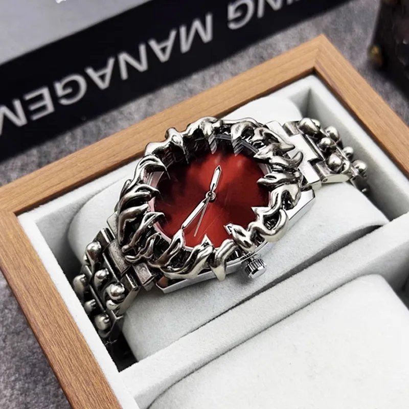 fashion heterosexual claw watch alabaster style retro Y2K European American watches special shaped advanced ins niche watches - Image 2
