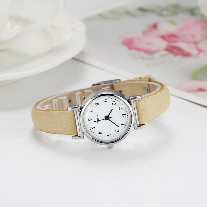 Hight Quality Brand Quartz Watch Ladies Fashion Small Dial Casual Watch Leather Strap Wristwatch for Women Relojes Para Mujer - Image 3