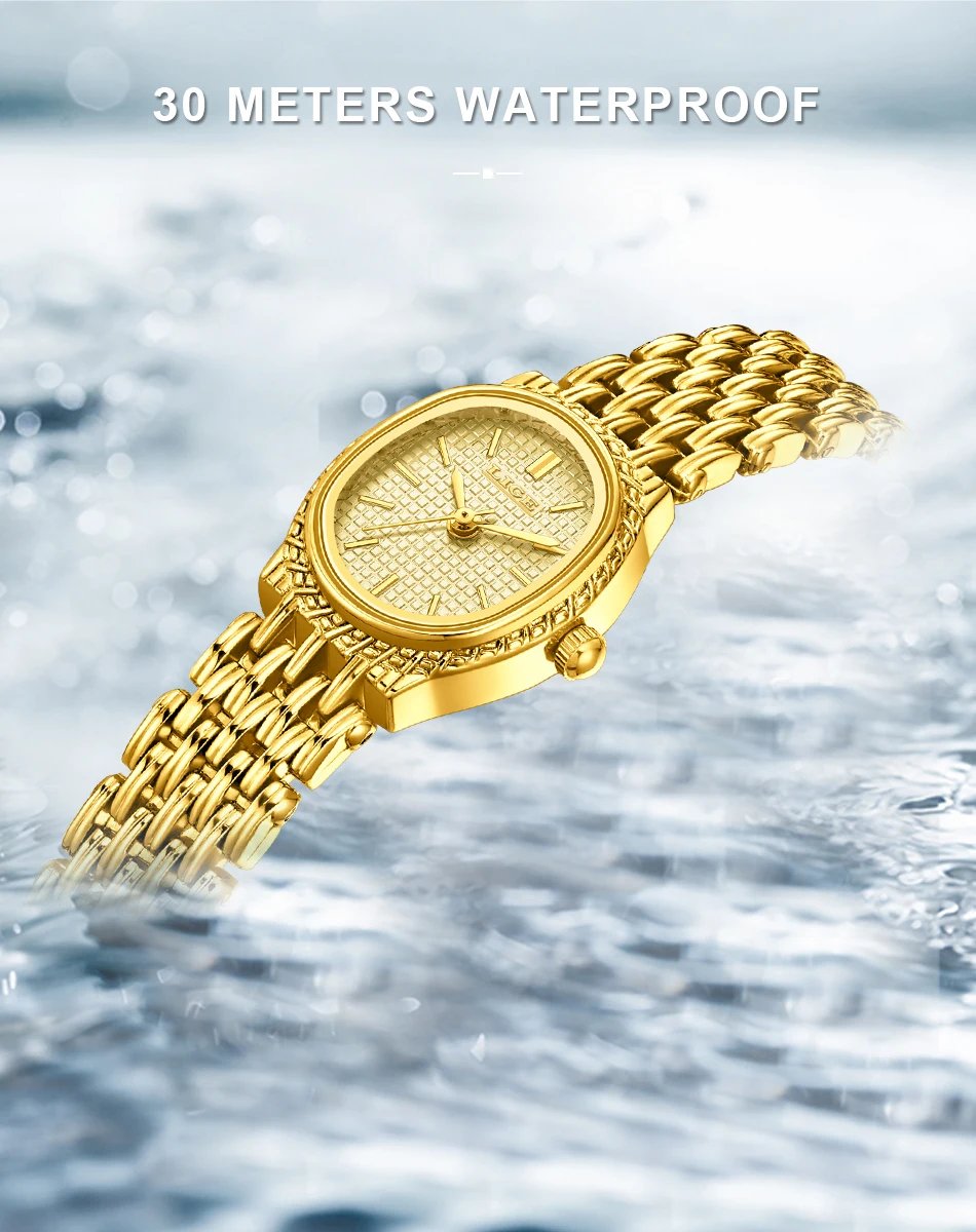 LIGE New Gold Quartz Watch Women Fashion Elegant Bracelet Watch Gift For Women Top Brand Luxury Waterproof Ladies Watches femme