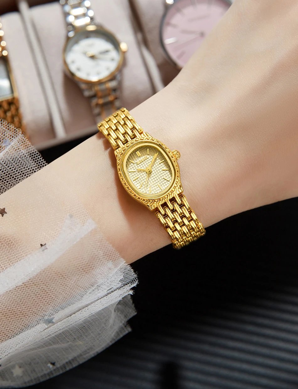 LIGE New Gold Quartz Watch Women Fashion Elegant Bracelet Watch Gift For Women Top Brand Luxury Waterproof Ladies Watches femme