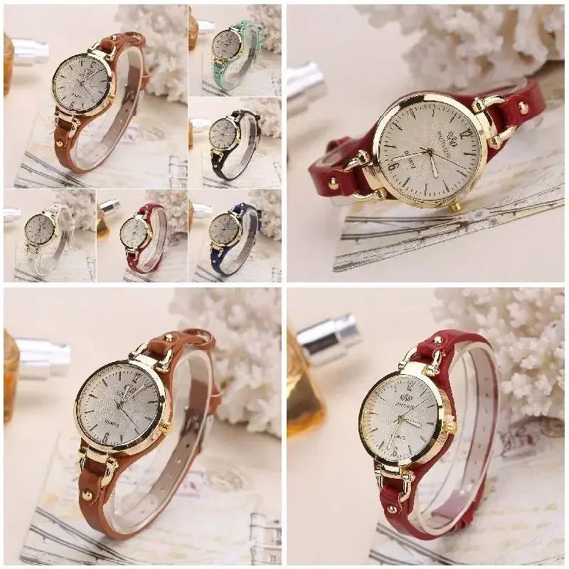 Simple Women Watch Luxury Design Leather Watch Ladies Quartz Wristwatch Solid Color Fashion Women Gift Watch Relojes Para Mujer - Image 6