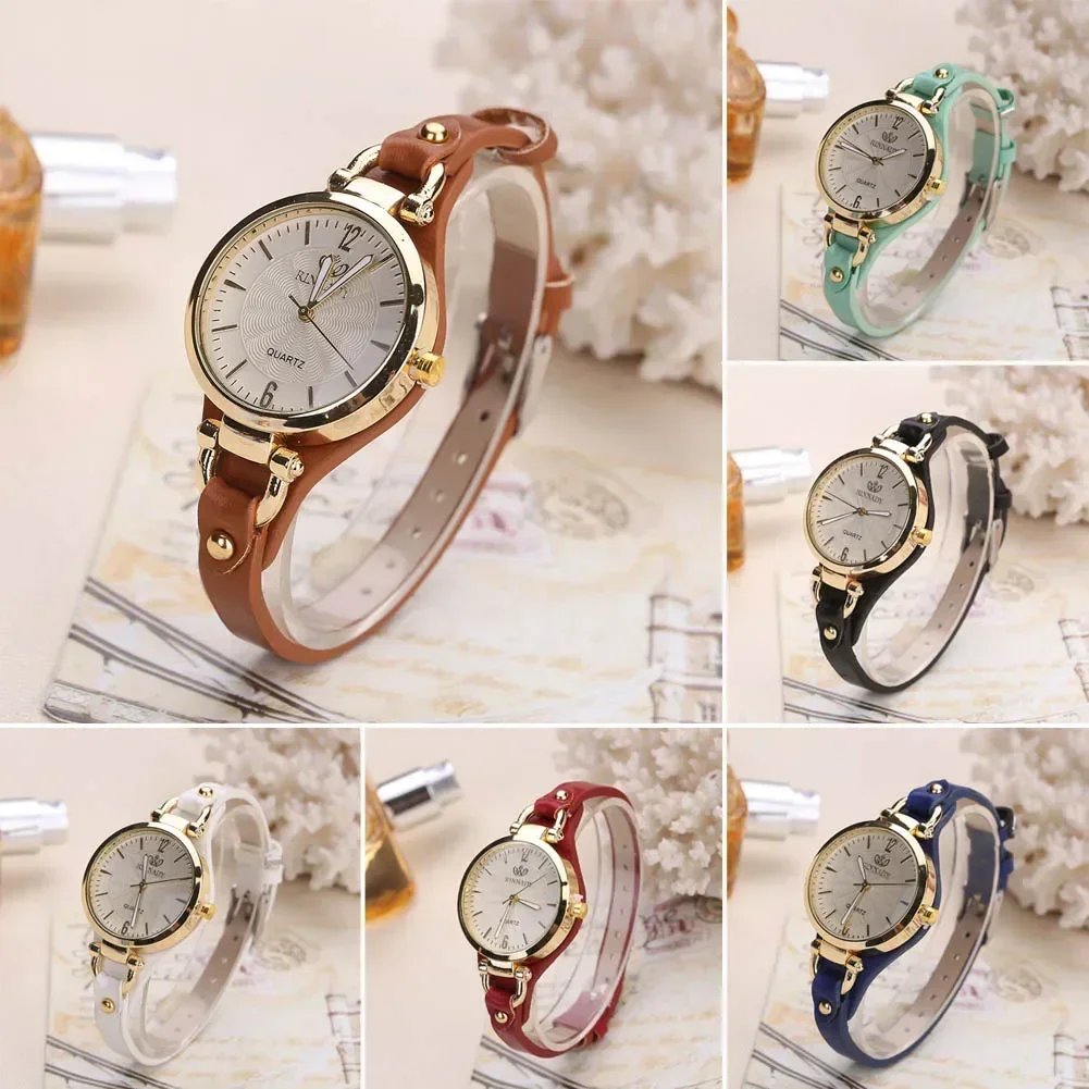 Simple Women Watch Luxury Design Leather Watch Ladies Quartz Wristwatch Solid Color Fashion Women Gift Watch Relojes Para Mujer - Image 5