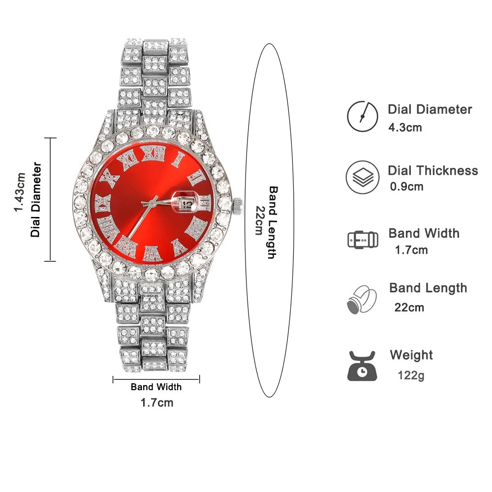 New Punk Men Watch Iced Out Diamond Sparkling Quartz Watches Fashion Hip Hop Classic Silver Color Watch Jewelry Men Women Gift New Punk Men Watch Iced Out Diamond Sparkling Quartz Watches Fashion Hip Hop Classic Silver Color Watch Jewelry Men Women Gift