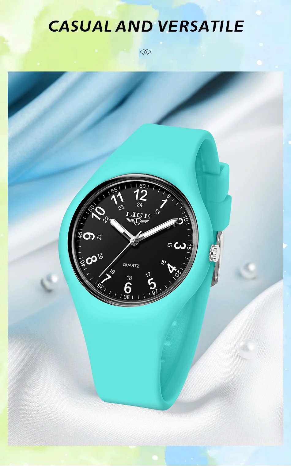 LIGE Simple Women Watch Silicone Waterproof Wristwatch Quartz Watches For Women Clock Ladies Watch Gift Reloj Mujer Montre Femme LIGE Simple Women Watch Silicone Waterproof Wristwatch Quartz Watches For Women Clock Ladies Watch Gift Reloj Mujer Montre Femme