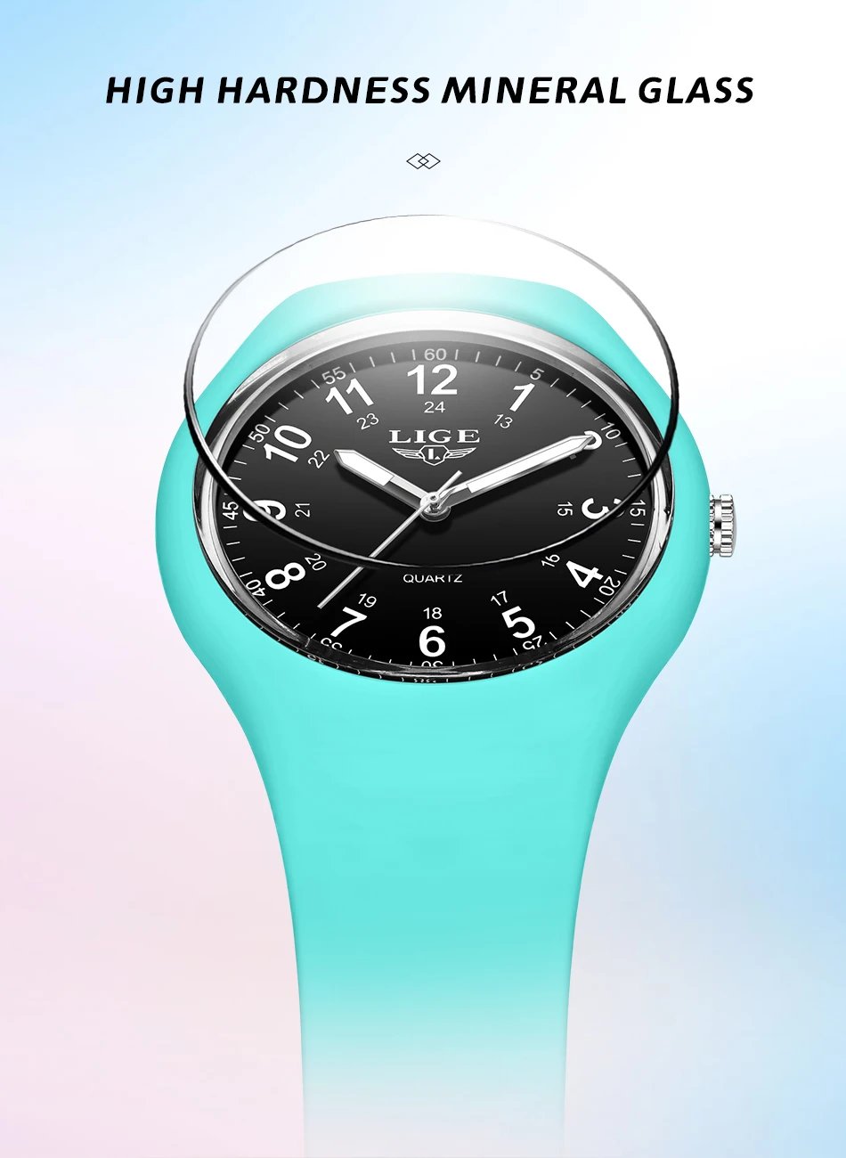 LIGE Simple Women Watch Silicone Waterproof Wristwatch Quartz Watches For Women Clock Ladies Watch Gift Reloj Mujer Montre Femme LIGE Simple Women Watch Silicone Waterproof Wristwatch Quartz Watches For Women Clock Ladies Watch Gift Reloj Mujer Montre Femme