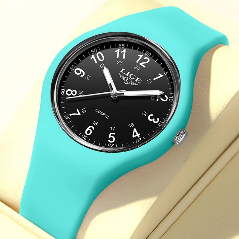 LIGE Simple Women Watch Silicone Waterproof Wristwatch Quartz Watches For Women Clock Ladies Watch Gift Reloj Mujer Montre Femme - Image 6