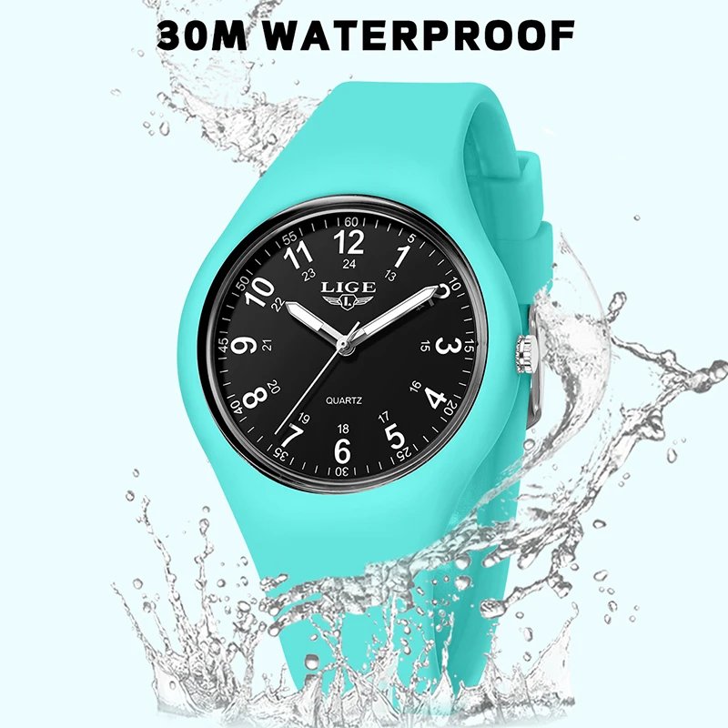 LIGE Simple Women Watch Silicone Waterproof Wristwatch Quartz Watches For Women Clock Ladies Watch Gift Reloj Mujer Montre Femme - Image 3