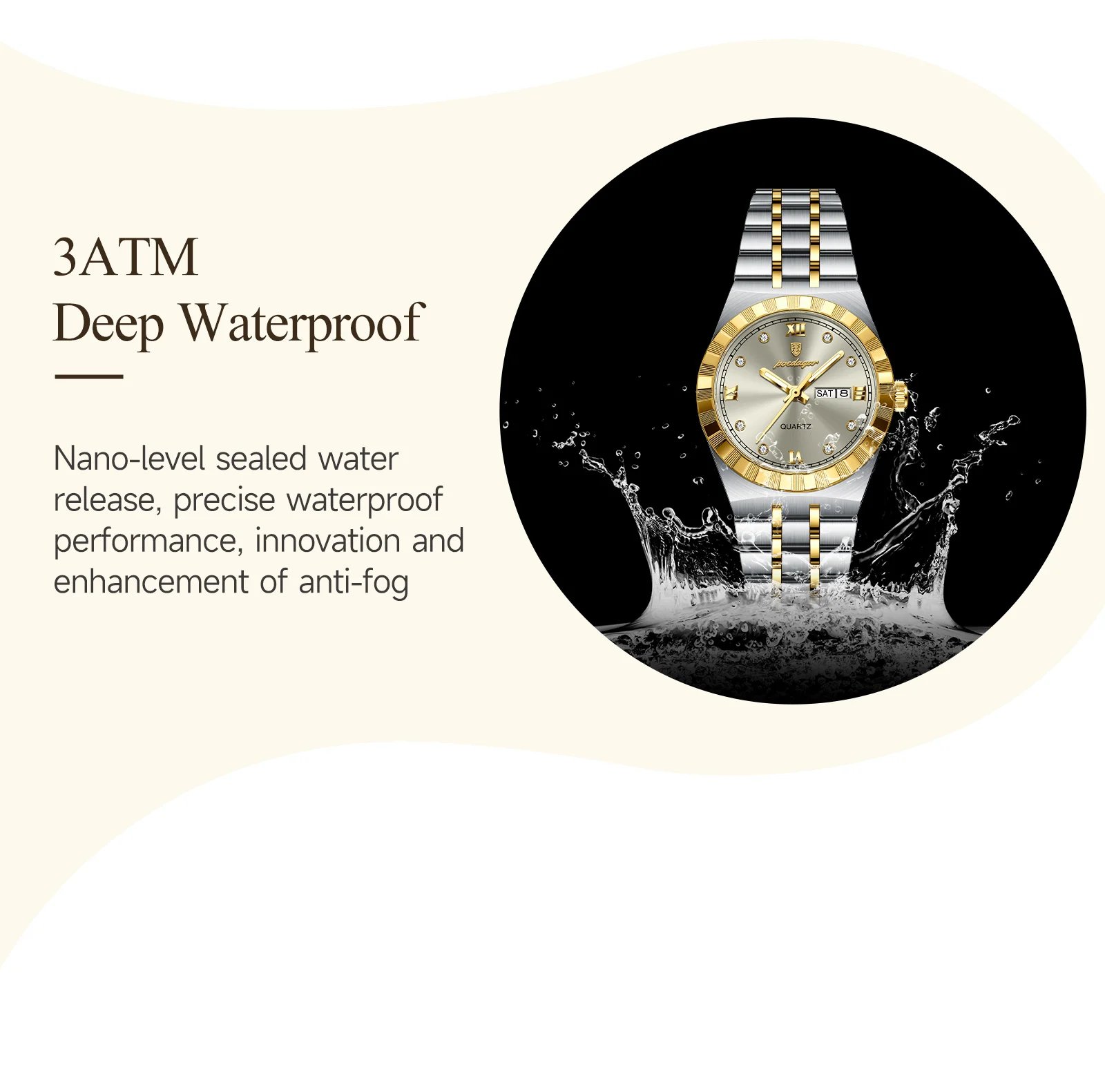POEDAGAR Luxury Original Ladies Watch Luminous Waterproof Week Date Woman Wristwatch Stainless Steel Women Quartz Watches Female POEDAGAR Luxury Original Ladies Watch Luminous Waterproof Week Date Woman Wristwatch Stainless Steel Women Quartz Watches Female