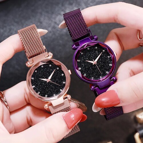Fashion Sparkling Women Watches Ladies Top Brand Luxury Quartz Clocks Watch Women Stainless Steel Date Gift Clock Montre Femme