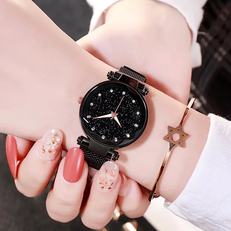 Fashion Sparkling Women Watches Ladies Top Brand Luxury Quartz Clocks Watch Women Stainless Steel Date Gift Clock Montre Femme