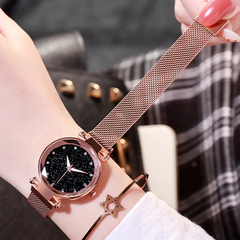 Fashion Sparkling Women Watches Ladies Top Brand Luxury Quartz Clocks Watch Women Stainless Steel Date Gift Clock Montre Femme