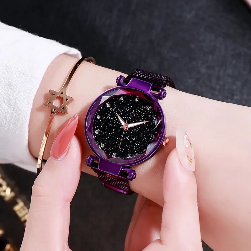 Fashion Sparkling Women Watches Ladies Top Brand Luxury Quartz Clocks Watch Women Stainless Steel Date Gift Clock Montre Femme