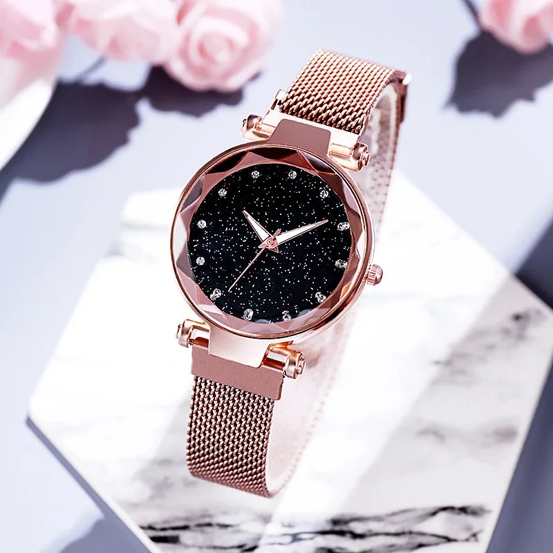 Fashion Sparkling Women Watches Ladies Top Brand Luxury Quartz Clocks Watch Women Stainless Steel Date Gift Clock Montre Femme