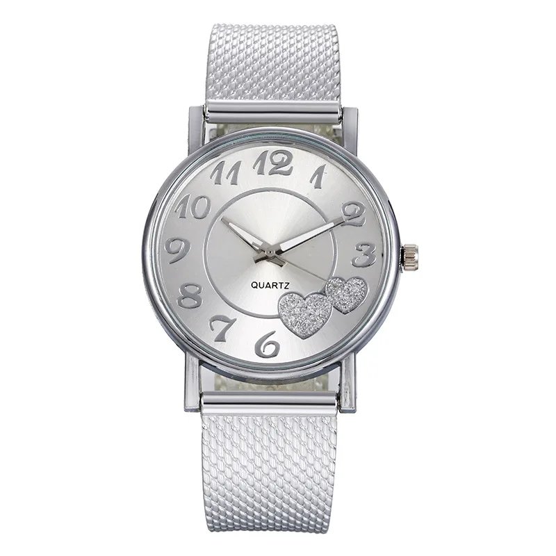 Elegant Rose Gold Heart Dial Watch Female Simple Temperament Student Waterproof Female High-level Female Luxury Watches Women Elegant Rose Gold Heart Dial Watch Female Simple Temperament Student Waterproof Female High-level Female Luxury Watches Women