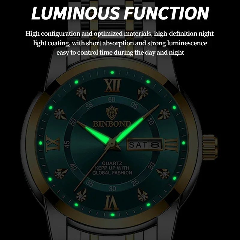 Casual Business Movement Fashion Quartz Wristwatches Gold Diamond Clock Men Luxury Watch Automatic Watches Mens Gifts Relojes - Image 3