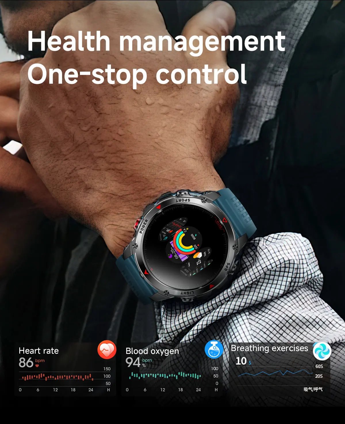 2025 New Military GPS Smartwatches For Women Bluetooth Call Health Monitoring Clock 3ATM Waterproof Sports Fitness Bracelet Men