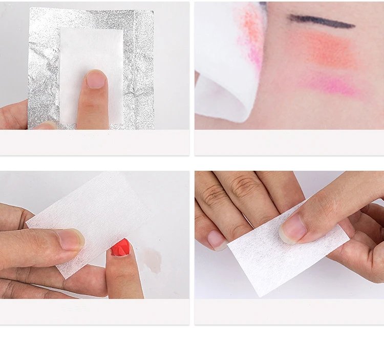 400Pcs Nail Cotton Polish Remover Gel Clean Manicure Napkins Pedicure Lint-Free Wipes Cleaner Paper Pads Varnish Tool