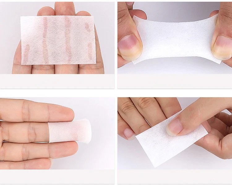 400Pcs Nail Cotton Polish Remover Gel Clean Manicure Napkins Pedicure Lint-Free Wipes Cleaner Paper Pads Varnish Tool