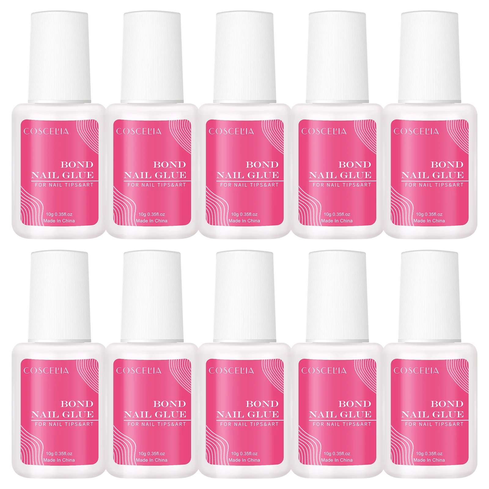 COSCELIA 10G Nail Glue False Nail Tips Glue Clear Color Nails Tools