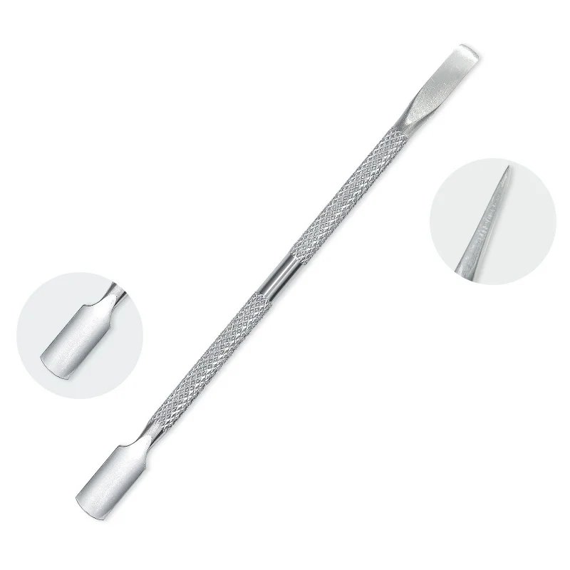 1Pcs Stainless Steel Double Head Cuticle Pusher for Manicure Tools for Nails Art Non-Slip Nail Cuticle Remover Accessories
