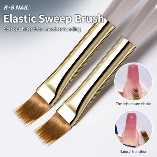 RSNAIL 1/2/5pcs Nail Art Brush Elasticity Sweep Brush DIY Gradient Nail Art Painting Pen Drawing Manicure Nail Tool Accessories