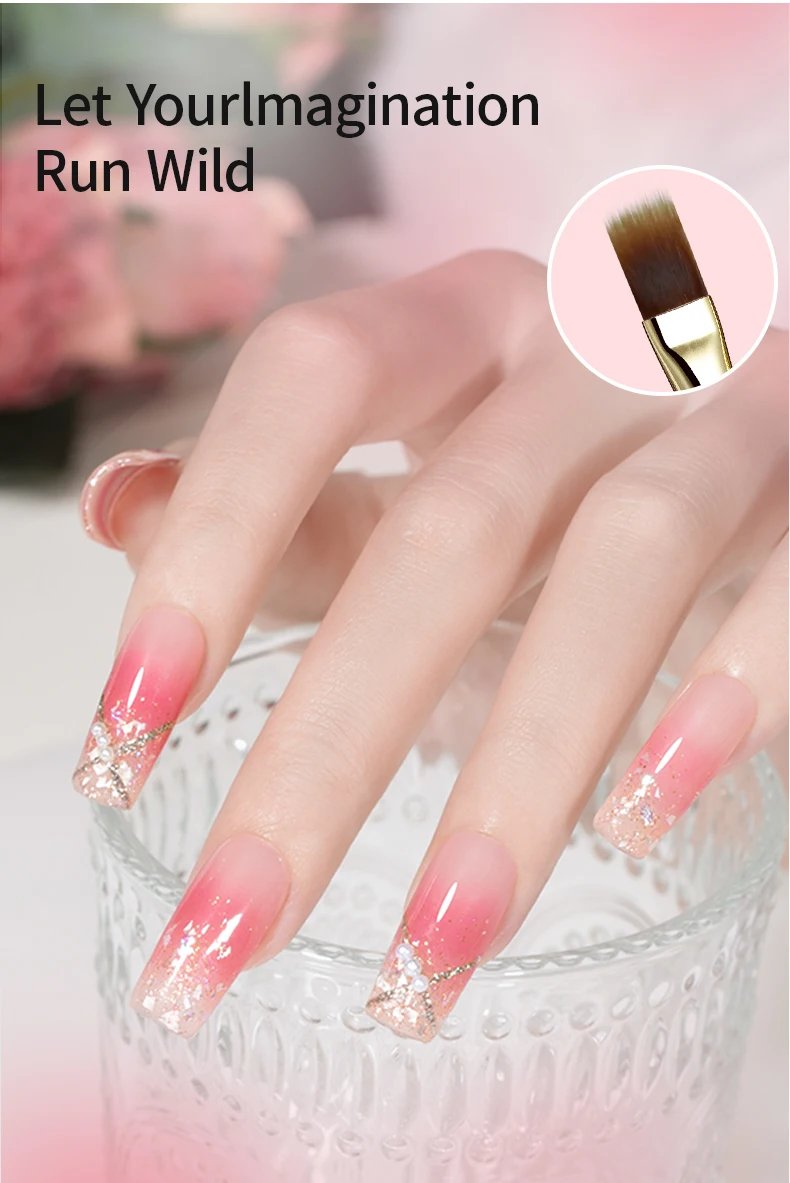 RSNAIL 1/2/5pcs Nail Art Brush Elasticity Sweep Brush DIY Gradient Nail Art Painting Pen Drawing Manicure Nail Tool Accessories
