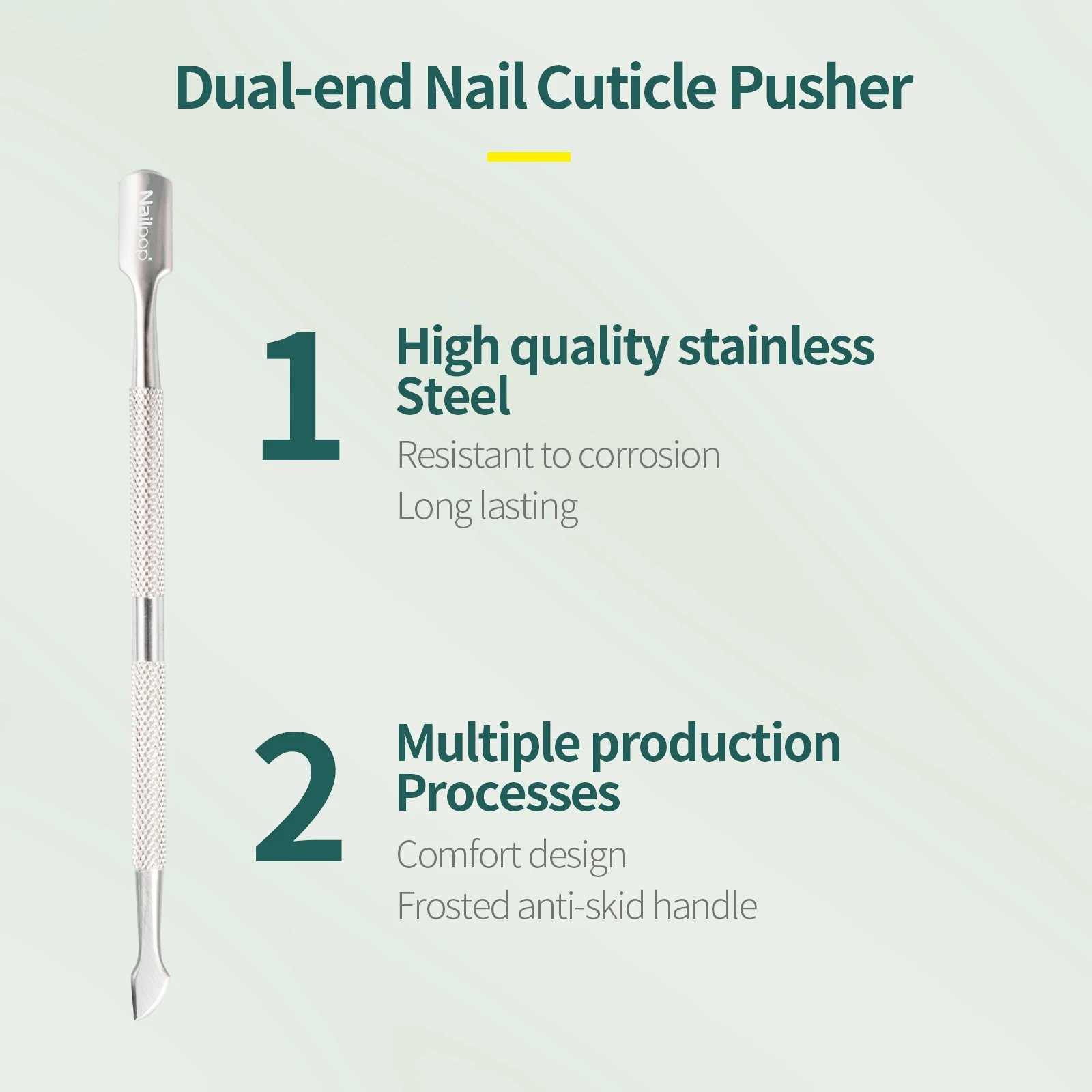 Nailpop Professional Stainless Steel Nail Cutter Scissor Nippers Function Cuticle Pusher Remover Manicure Nail Art Care Tool Kit