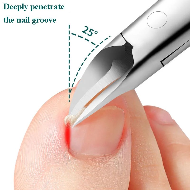 Professional Hawkbill Nail Clippers Nail Pick Trimmer for Ingrown Toenails Paronychia Cutter for Unisex Foot Care Manicure Tool