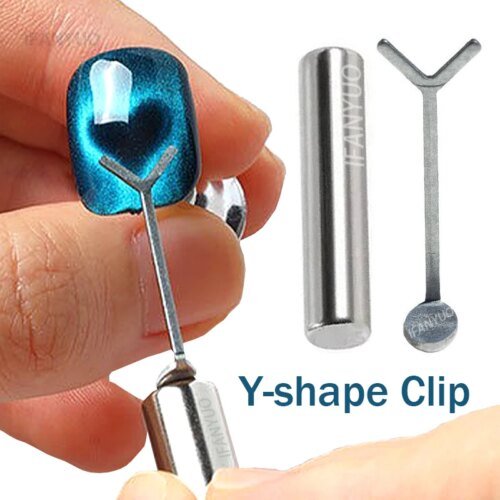 Heart Shaped Cat Eye Magnet Y-shape Cat Eye Nail Magnet Set Love Pattern Magnet Suitable for DIY Gel Polishing Magnetic Tools