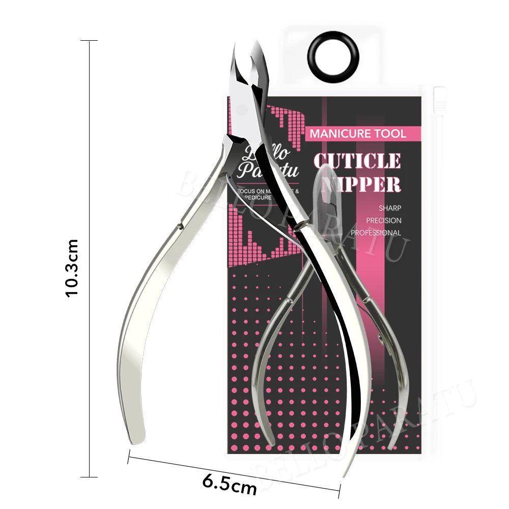 1Pcs Professional Cuticle Nippers Stainless Steel Sharp Blades Nail Cuticle Clippers Cutter Trimmer Manicure Tool - Image 5