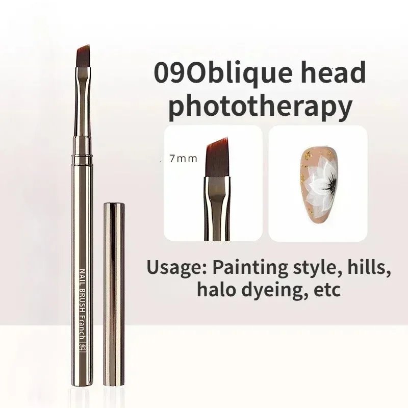 Nails Art Liner Brushes Elongated Lines Striping Drawing Painting  6/9/12/15/18/25mm Nail Design Pen Professional Manicure Tool