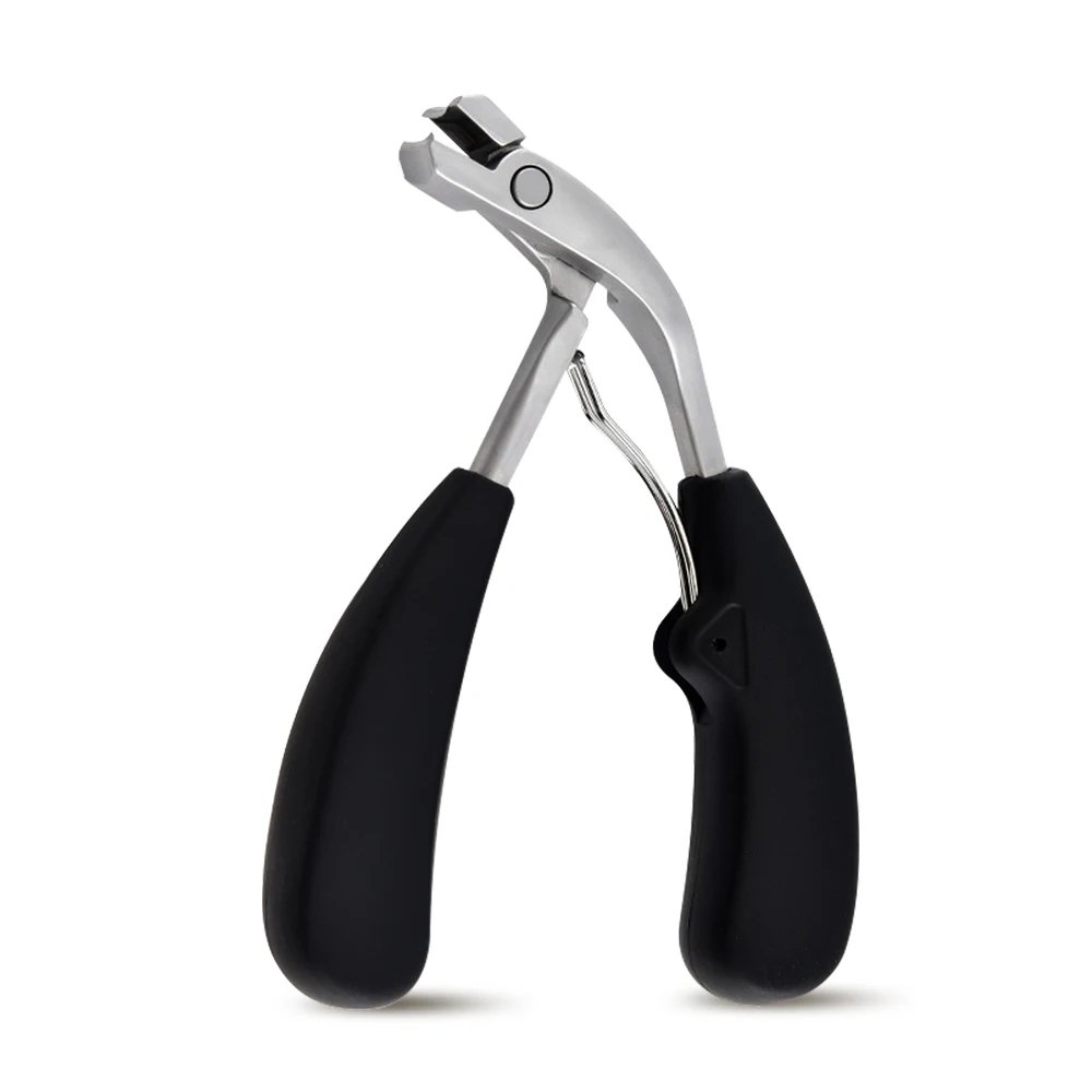 1Pcs Angled Head Toenail Clippers with Catcher Professional Ingrown Toe Nail Cutters for Thick Nails Clippers  Pedicure Tools